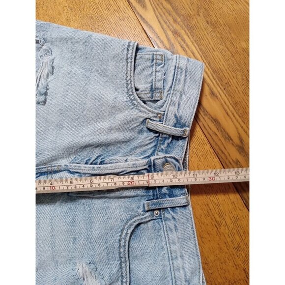 PACSUN Jeans Shorts Womens 25 BLUE VINTAGE HIGH RISE Preowned Button Fly - Picture 4 of 11